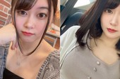 Nữ thần tượng Nhật Bản tạo dáng trước ống kính