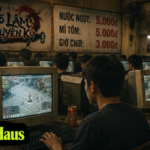 Không gian quán net với những màn hình máy tính gợi nhớ thời kỳ đầu của game online