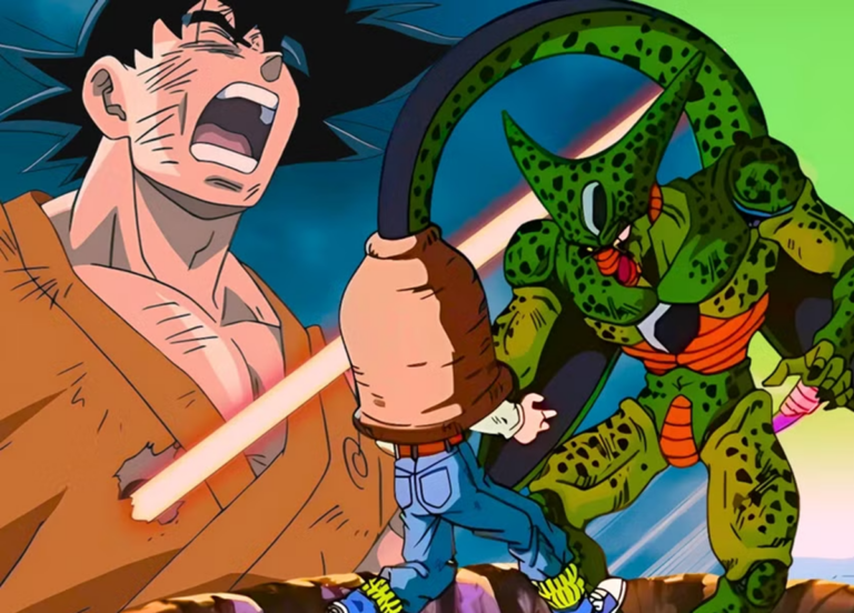 Gohan trong trạng thái Super Saiyan 2 đối đầu Perfect Cell