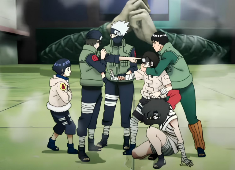 Các ninja trẻ tập trung trong kỳ thi Chunin của Naruto