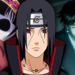 Minh họa cuộc đối chiếu giữa hệ thống Nen và Sharingan trong anime