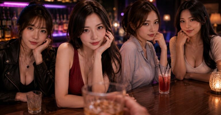 Cảnh trong game diễn ra tại quán bar với các nhân vật người thật