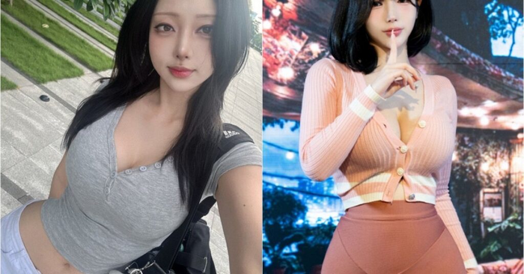 Yoon Seol-hwa tạo dáng trong bộ cosplay tông đen trắng