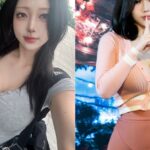 Yoon Seol-hwa tạo dáng trong bộ cosplay tông đen trắng