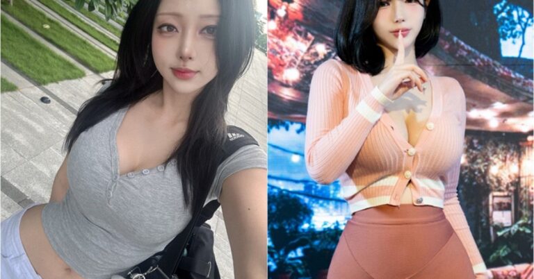Yoon Seol-hwa tạo dáng trong bộ cosplay tông đen trắng