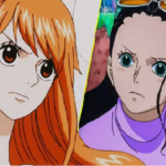 Nami trong một khung hình minh họa của One Piece