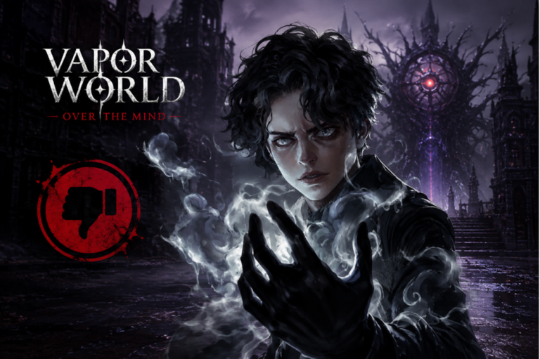 Hình ảnh giới thiệu thế giới u tối của Vapor World: Over The Mind trên Steam