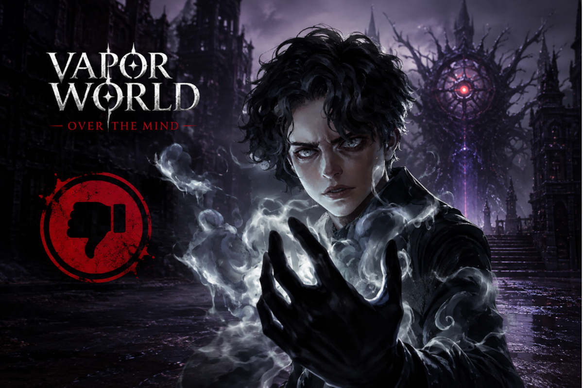 Hình ảnh giới thiệu thế giới u tối của Vapor World: Over The Mind trên Steam