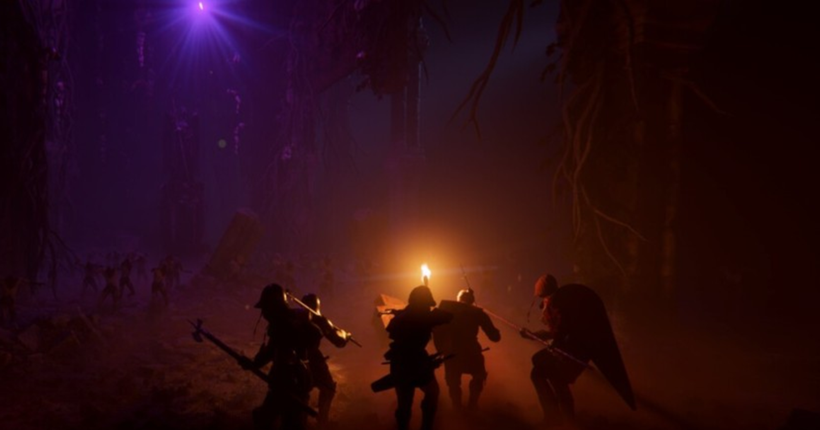 Ảnh chụp màn hình thế giới gothic u tối trong Expedition: Into Darkness