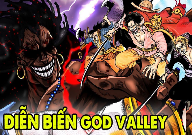 Hình minh họa hòn đảo God Valley trong thế giới One Piece