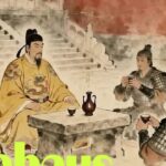 Minh họa bữa tiệc giữa vị quân chủ và các tướng lĩnh kỳ cựu
