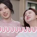 Đặng Thu Hà và Hoài Thu đứng cạnh chiếc Mercedes trong video phỏng vấn