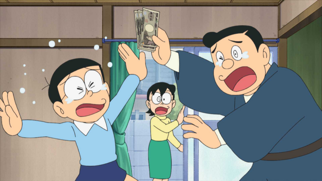 Nobita và bà Nobi trong một khoảnh khắc đời thường