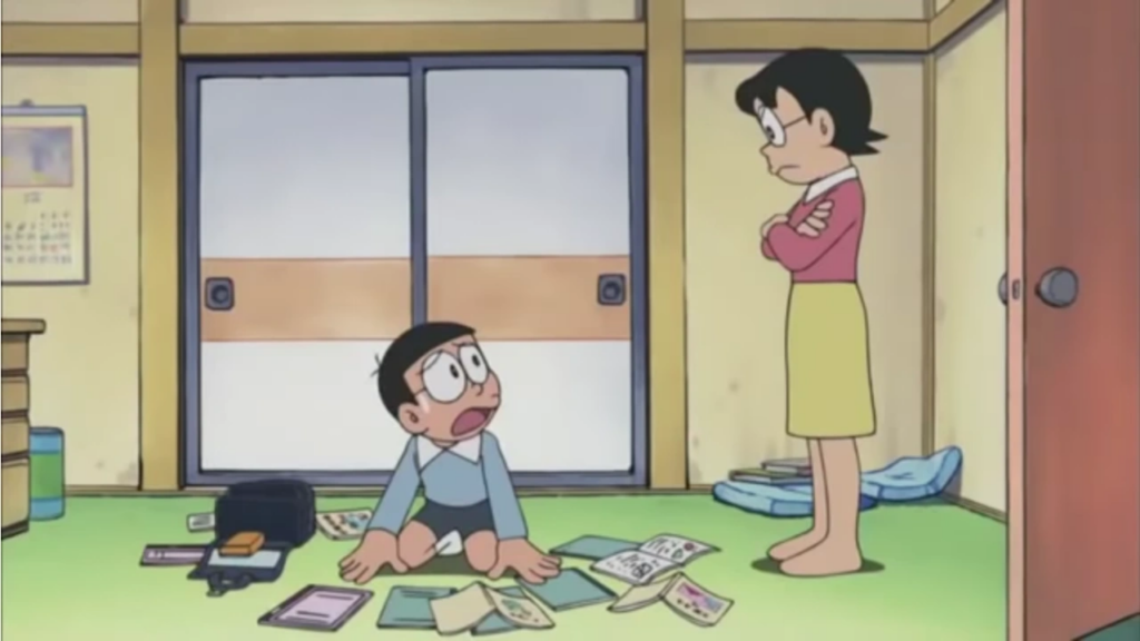 Doraemon được bà Nobi chăm sóc như thành viên gia đình