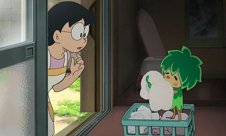 Hình ảnh bà Nobi thể hiện sự bao dung với Nobita