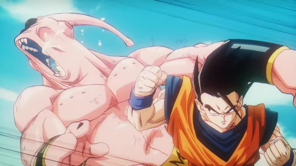 Goku chuẩn bị sử dụng Genki Dama trong cuộc chiến với Buu