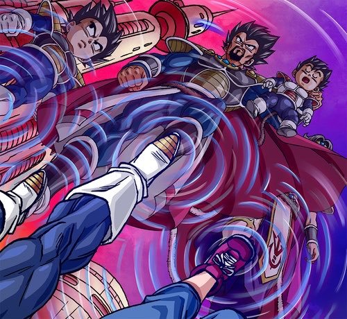 Hình ảnh hồi tưởng về xã hội Saiyan trước khi hành tinh Vegeta bị hủy diệt