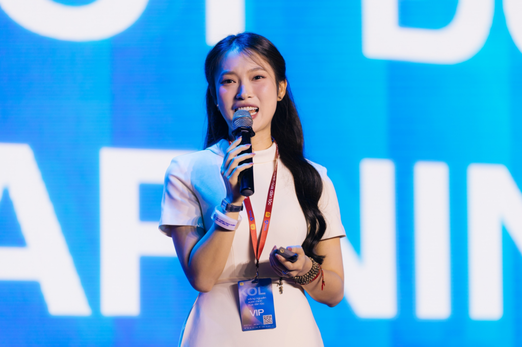 Đại diện TikTok Việt Nam Nguyễn Lâm Thanh phát biểu tại hội nghị
