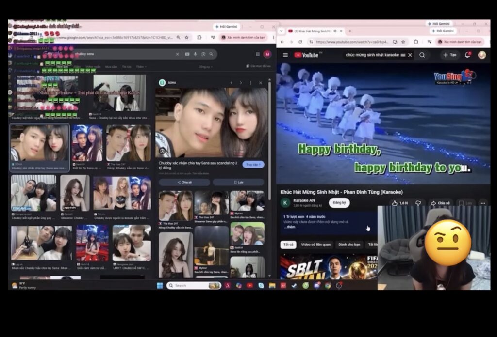 Đoạn livestream chúc mừng sinh nhật Chubby được chia sẻ lại