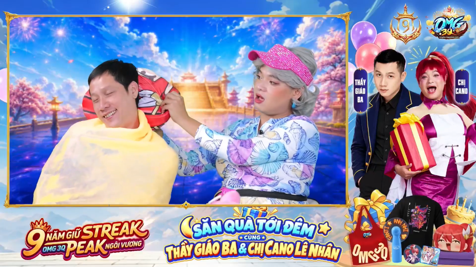 Cộng đồng game thủ OMG 3Q tham gia minigame trên livestream
