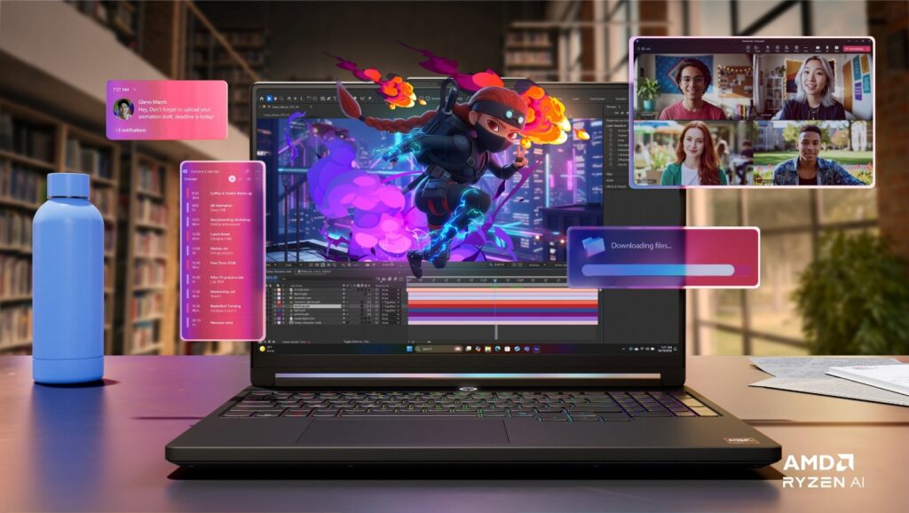 Laptop Lenovo LOQ Gen 11 trong không gian chơi game