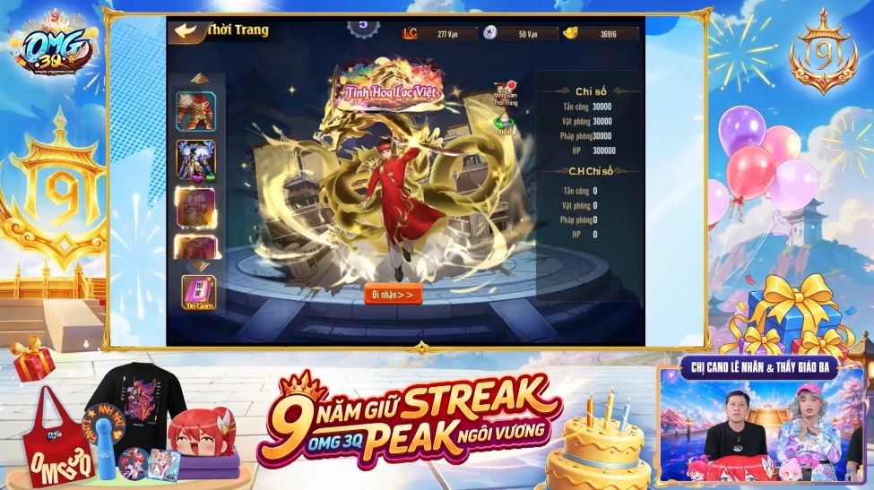 Tuần lễ livestream kỷ niệm 9 năm OMG 3Q quy tụ nhiều khách mời