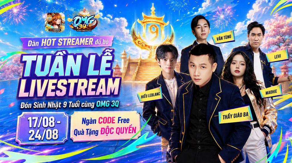 BLV Văn Tùng tạo hình ảnh chúc mừng OMG 3Q bằng AI