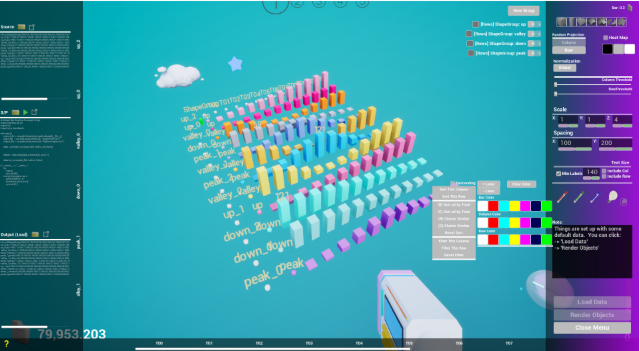 Môi trường sandbox của First-Person Data Explorer