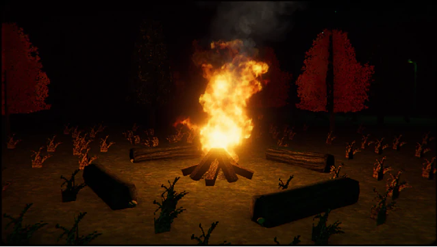 Một khu vực tối trong Lord of Chaos được thể hiện bằng đồ họa low-poly