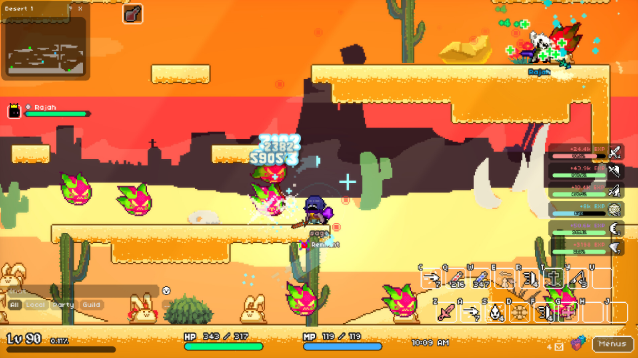 Hình ảnh hầm ngục và thử thách trong game nhập vai 2D