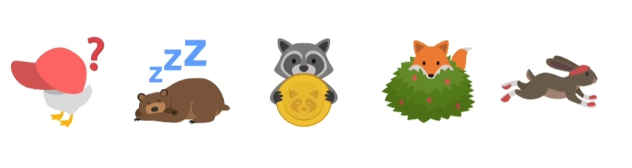 Bộ nhãn dán sinh nhật Sneaky Sasquatch trong ứng dụng Tin Nhắn