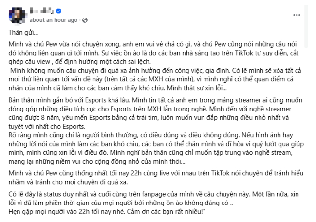 Cộng đồng mạng bình luận dưới bài đăng của B.G