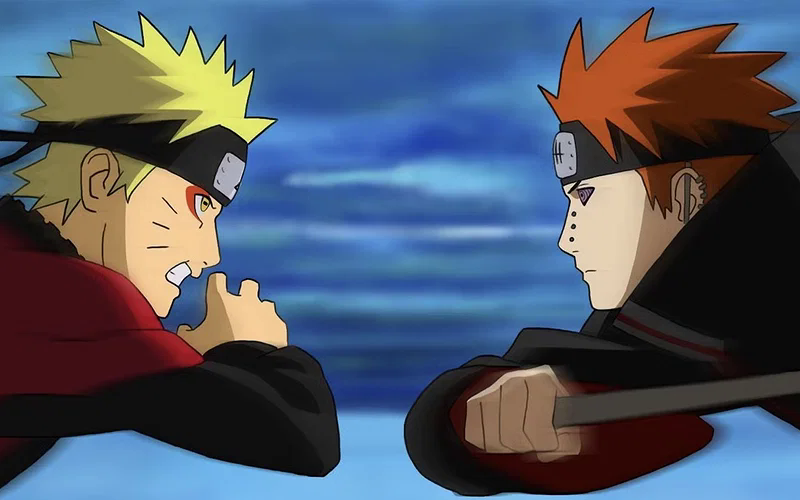 Jiraiya huấn luyện nhóm trẻ mồ côi tại Làng Mưa