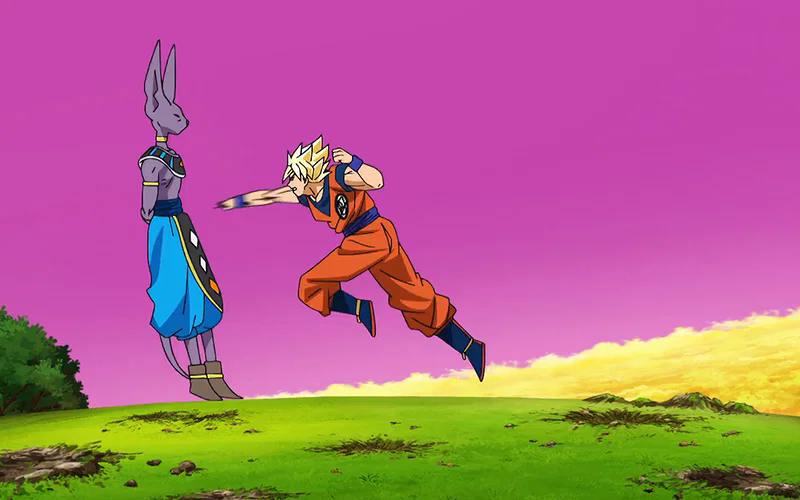 Akira Toriyama và Toyotarou trong nội dung giới thiệu về Dragon Ball Super