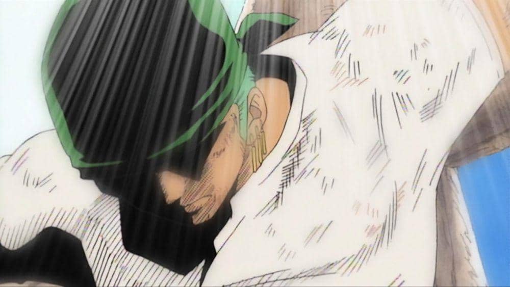 Zoro giao chiến với các đối thủ trong hành trình cùng Luffy