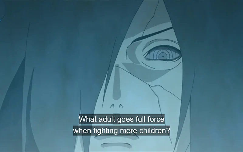 Madara bình thản nhìn những đối thủ trước mặt