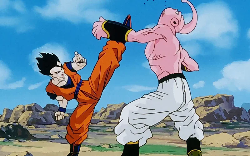 Gohan áp đảo Super Buu trong trận chiến