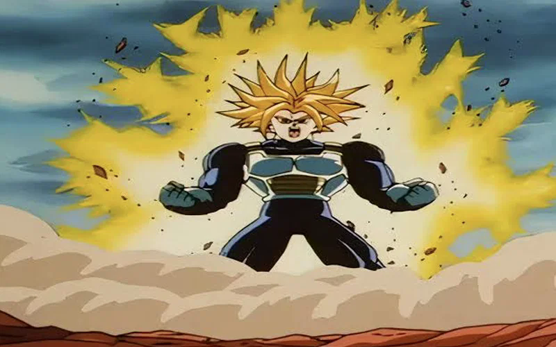 Hình ảnh Trunks cơ bắp mang phong cách đặc trưng Dragon Ball Z