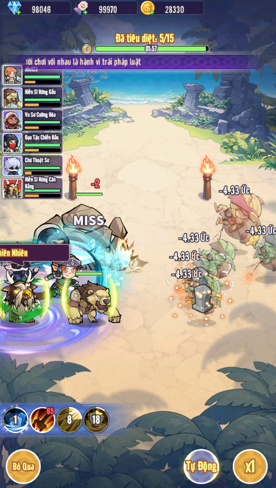 Hình ảnh tổng quan về thế giới và lối chơi của game