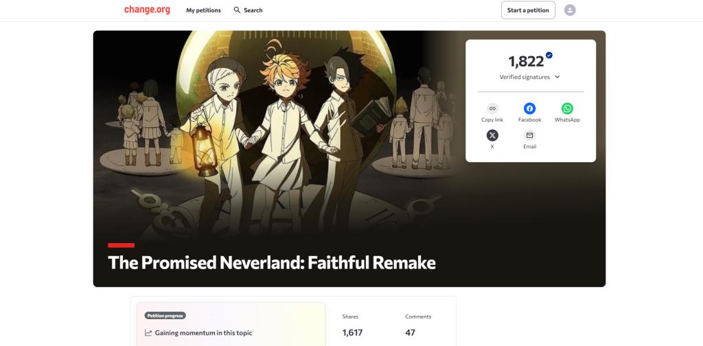 Khung cảnh các nhân vật trẻ em trong The Promised Neverland