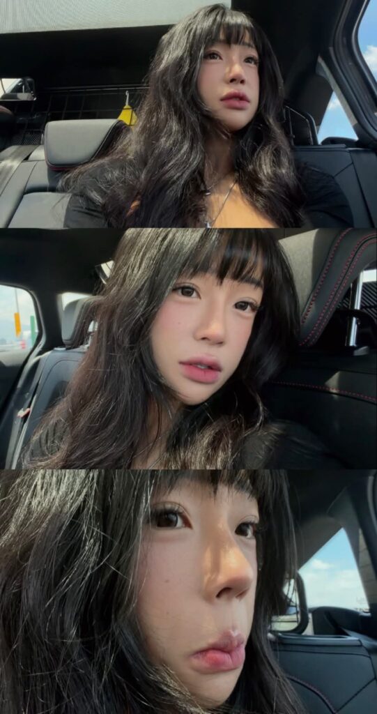 Wendy thực hiện tư thế tạo dáng làm nổi bật cơ lưng