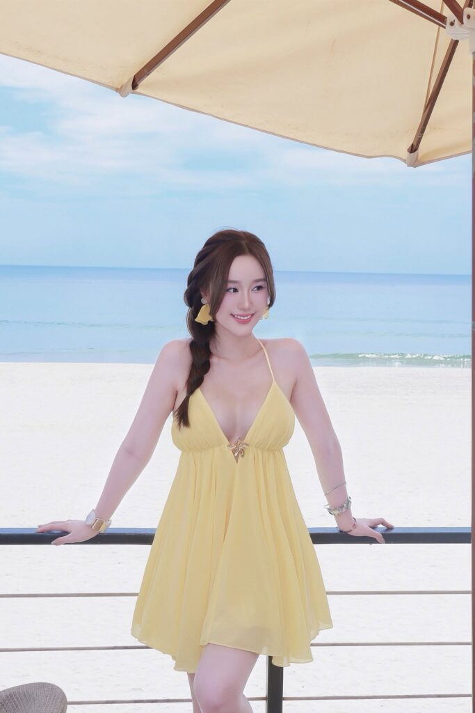 Toàn cảnh Hàn Trang trong trang phục mùa hè tại khu nghỉ dưỡng