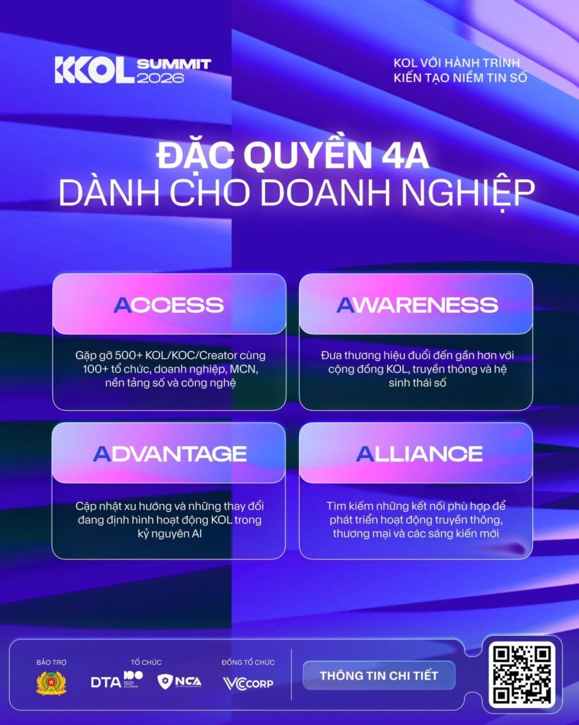 Các booth doanh nghiệp tại KOL Summit 2026