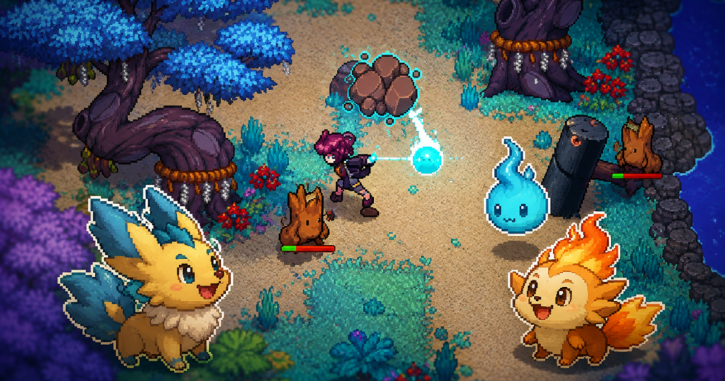 Ảnh chụp màn hình thế giới kỳ ảo trong Spirit Rancher