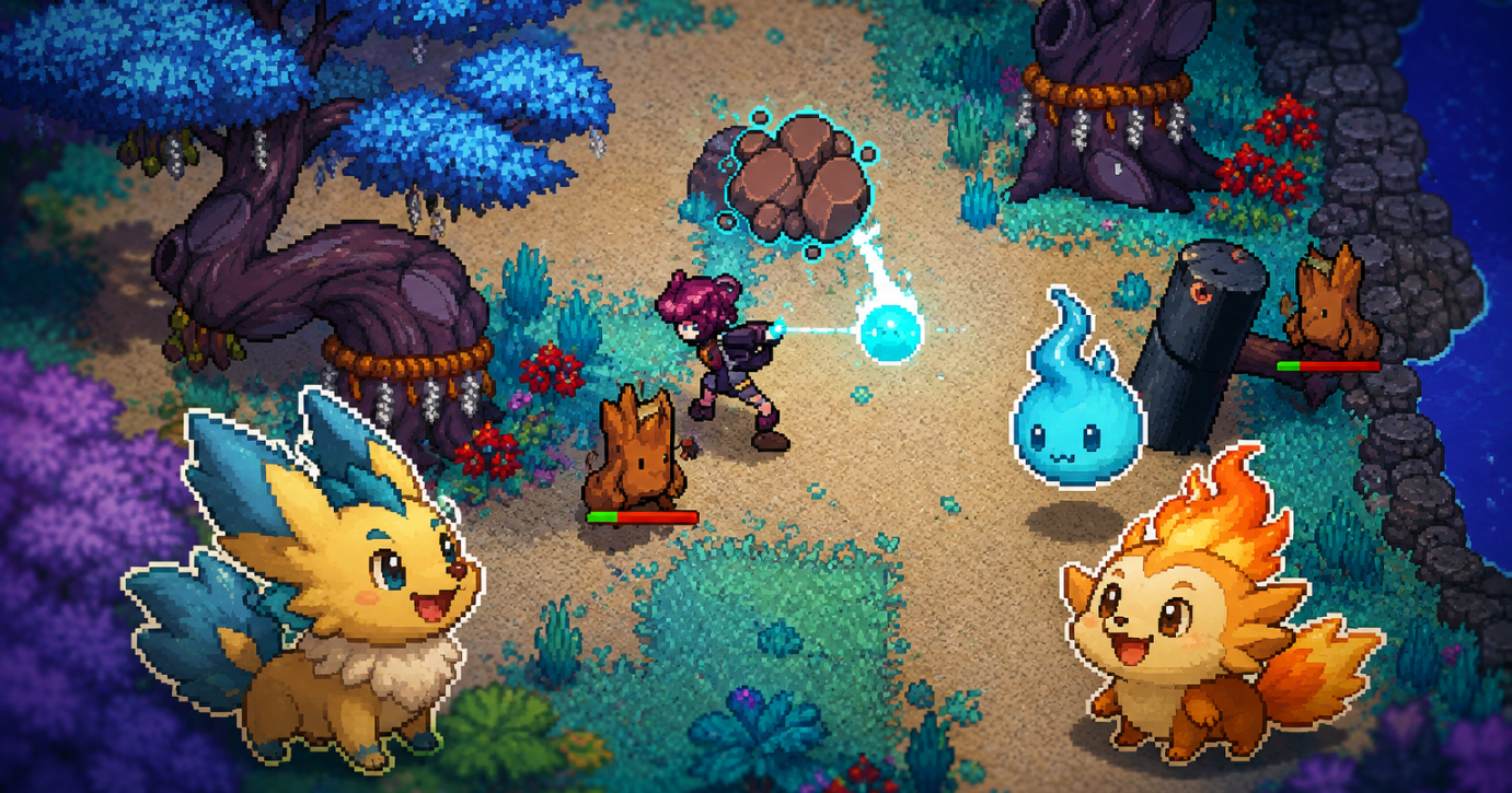 Ảnh chụp màn hình thế giới kỳ ảo trong Spirit Rancher