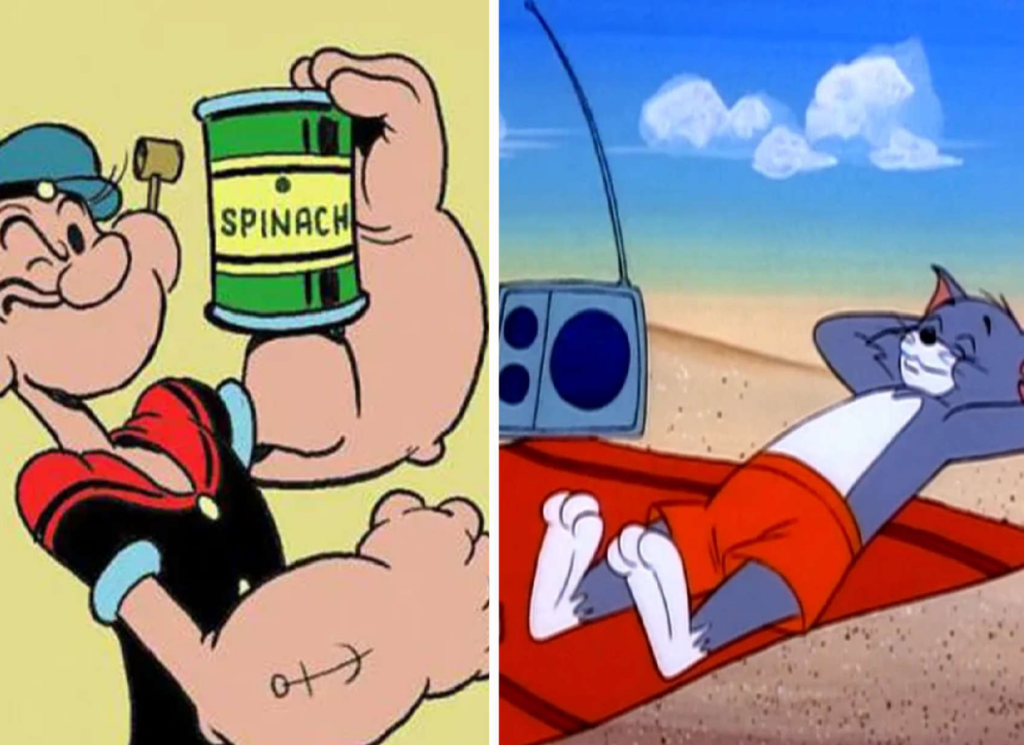 Ba cô gái Powerpuff đứng cạnh nhau trong khung cảnh hoạt hình