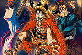 Luffy tung nắm đấm vào lớp khiên Shield of Emptiness của Imu