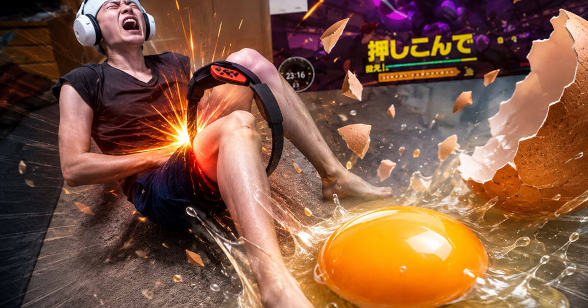 Nam streamer Nhật Bản tập luyện với Ring-Con trước màn hình game
