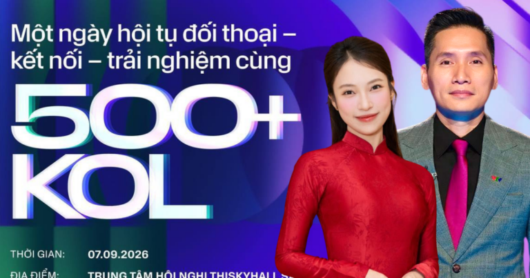Toàn cảnh không gian tổ chức KOL Summit 2026 tại TP.HCM