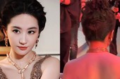 Nữ diễn viên diện váy haute couture màu nude đính sequin